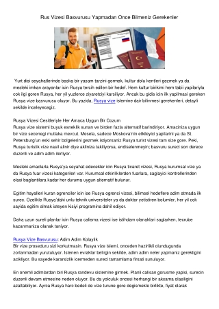 RusVizesiBasvurusuYapmadanOnceBilmenizGerekenler