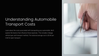 Automobile Transport Cost