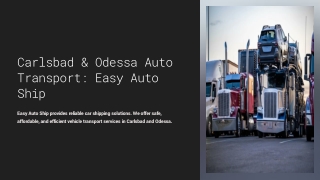 Carlsbad Auto Transport