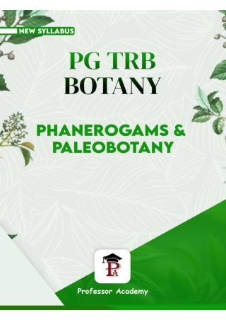 PG TRB Exam - Download Botany Sample Material
