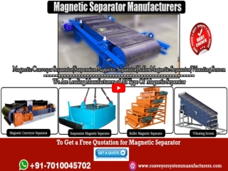 Magnetic Separator Manufacturers