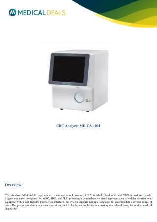 CBC-Analyzer-MD-CA-1001