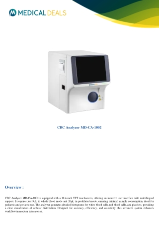 CBC-Analyzer-MD-CA-1002