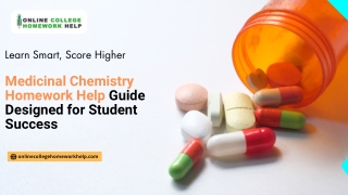 Medicinal Chemistry Homework Help Guide Designed for Student Success
