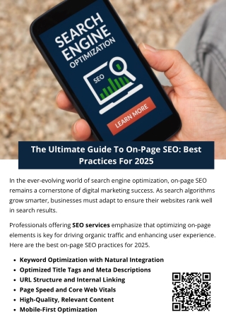 The Ultimate Guide To On-Page SEO: Best Practices For 2025