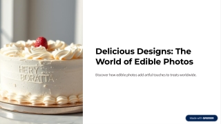Edible Photos Printer