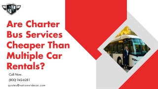 Are Charter Bus Services Cheaper Than Multiple Car Rentals