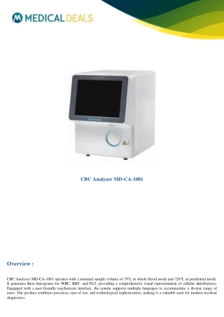 CBC-Analyzer-MD-CA-1001