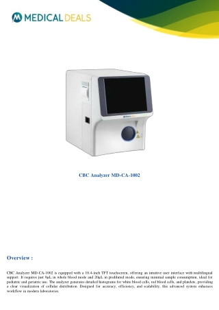 CBC-Analyzer-MD-CA-1002