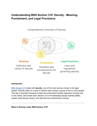 Understanding BNS Section 310_ Dacoity - Meaning, Punishment, and Legal Provisions