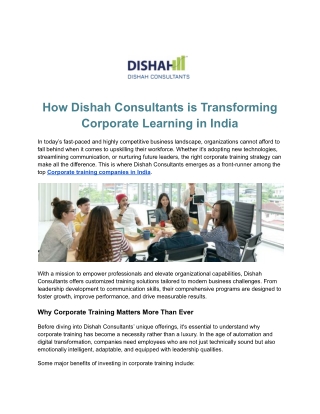 Best Corporate Training Company in Mumbai
