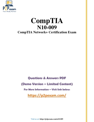N10-009 Questions and Answers pdf dumps