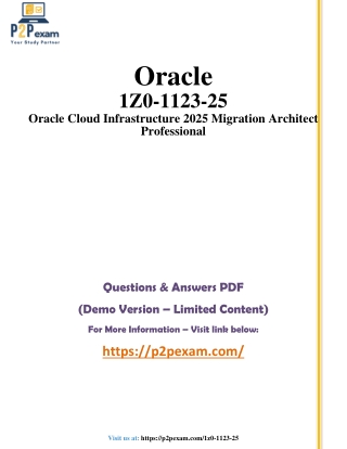 1Z0-1123-25 Questions and Answers pdf dumps