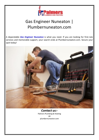 Gas Engineer Nuneaton