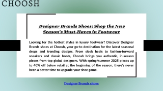 Designer Brands Shoes: Shop the New Season's Must-Haves in Footwear