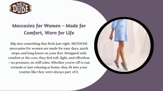 Moccasins for Women – Made for Comfort, Worn for Life
