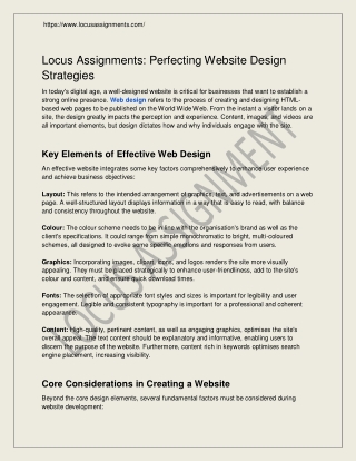 Perfecting Website Design Strategies