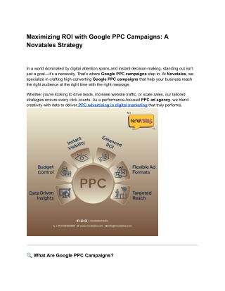 Maximizing ROI with Google PPC Campaigns_ A Novatales Strategy