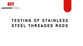 Stainless Steel Threaded Rod