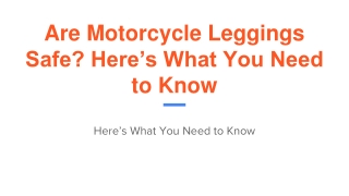 Are Motorcycle Leggings Safe_ Here’s What You Need to Know