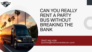 Can You Really Rent a Party Bus Without Breaking the Bank