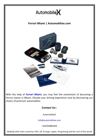 Ferrari Miami  Automobiliax.com