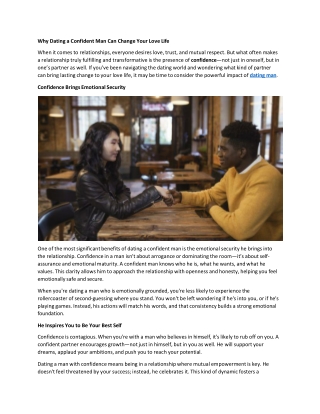 What Every Dating Man Should Know Before His Next First Date