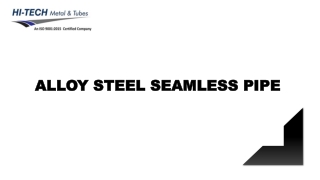 Alloy Steel Seamless Pipe