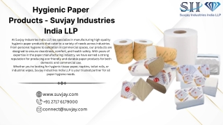 Hygienic Paper Products