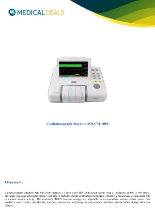 Cardiotocograph-Machine-MD-CM-1000