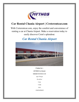 Car Rental Chania Airport