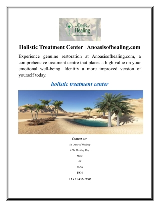 holistic treatment center