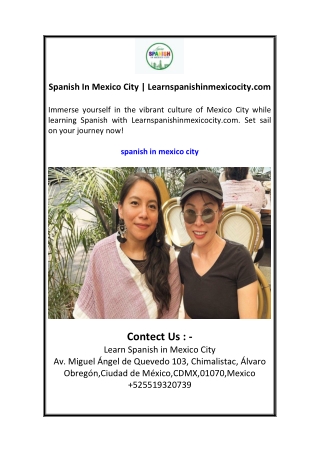 Spanish In Mexico City  Learnspanishinmexicocity.com