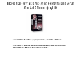 Filorga NCEF-Revitalize Anti-Aging Polyrevitalizing Serum 30ml Set 2 Pieces- Qubyk UK