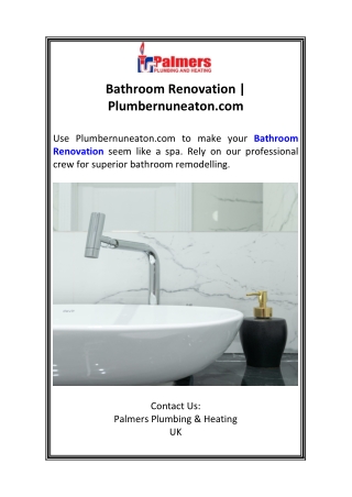 Bathroom Renovation  Plumbernuneaton.com
