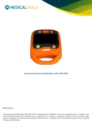 Automated-External-Defibrillator-MD-AED-1002
