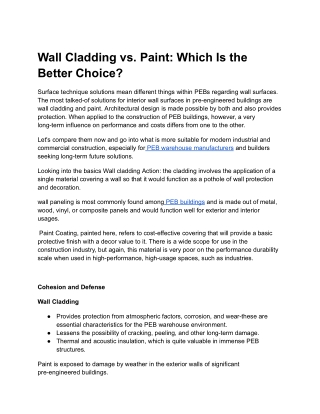 Wall Cladding vs Paint_ Which Is the Better Choice