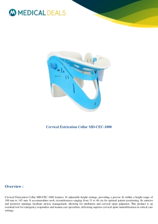 Cervical-Extrication-Collar-MD-CEC-1000
