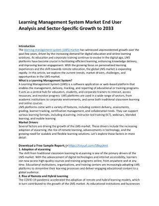Learning Management System Market