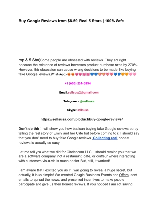 Buy Google Business Reviews Account