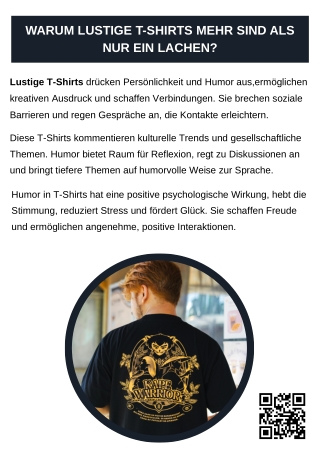 Warum lustige T-Shirts mehr sind als nur ein Lachen