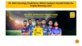 IPL 2025 Astrology Predictions Which Captain’s Kundali Holds the Trophy-Winning Luck