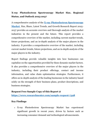 X-ray Photoelectron Spectroscopy Market