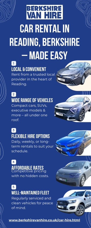 Car Rental Reading, Berkshire  Berkshire Van Hire