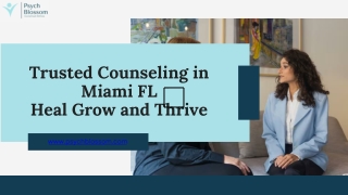 Trusted Counseling in Miami FL  Heal Grow and Thrive