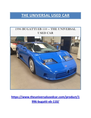 1996 BUGATTI EB 110