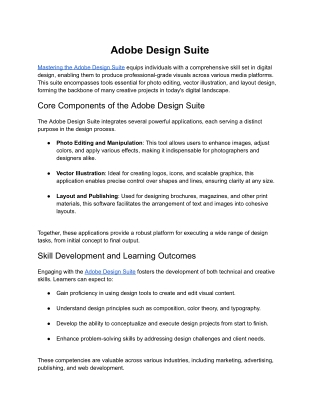 Adobe Design Suite