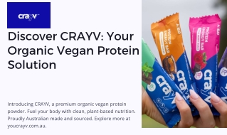 Discover CRAYV Your Organic Vegan Protein Solution.pdf