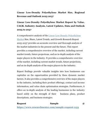 Linear Low-Density Polyethylene Market