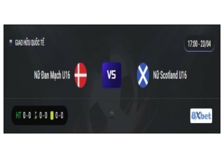 Xem trực tiếp trận đấu Nữ Đan Mạch U16 vs Nữ Scotland U16 diễn ra ngày 23/04/202